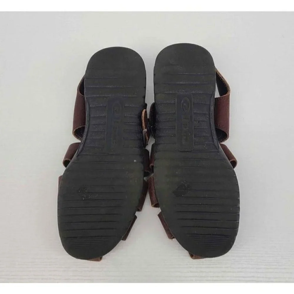 Dexter USA Mens Sling Back Strappy Adj Buckle Closure Nature Brown Sandals 8